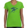 Women's V-Neck Fine Jersey Tee Thumbnail
